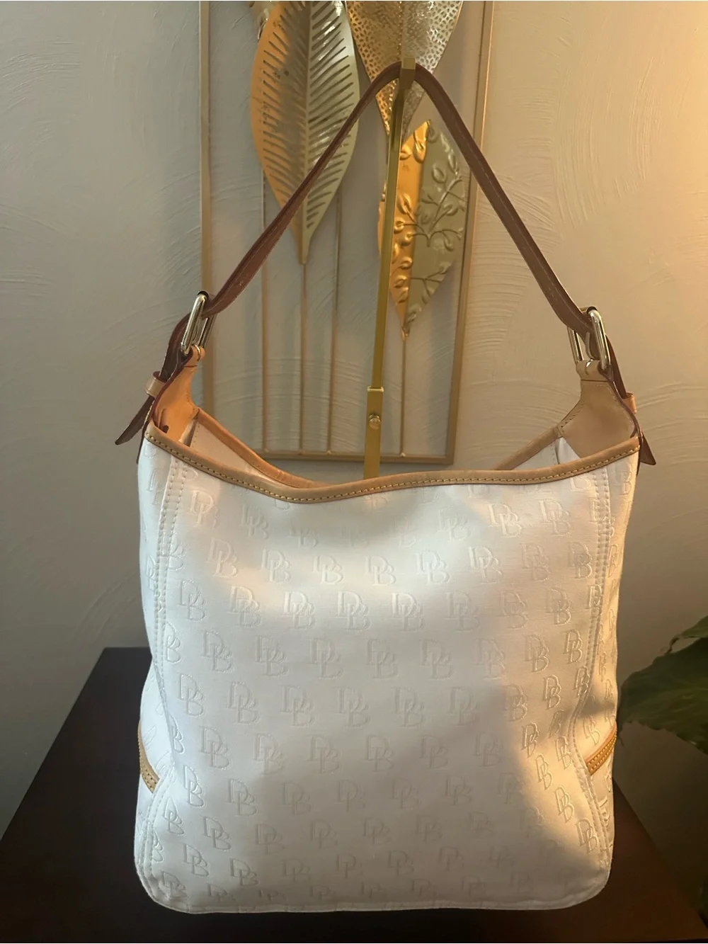 Dooney & Bourke Fairfield Champsac DB Jacquard Hobo Tortoise Duck